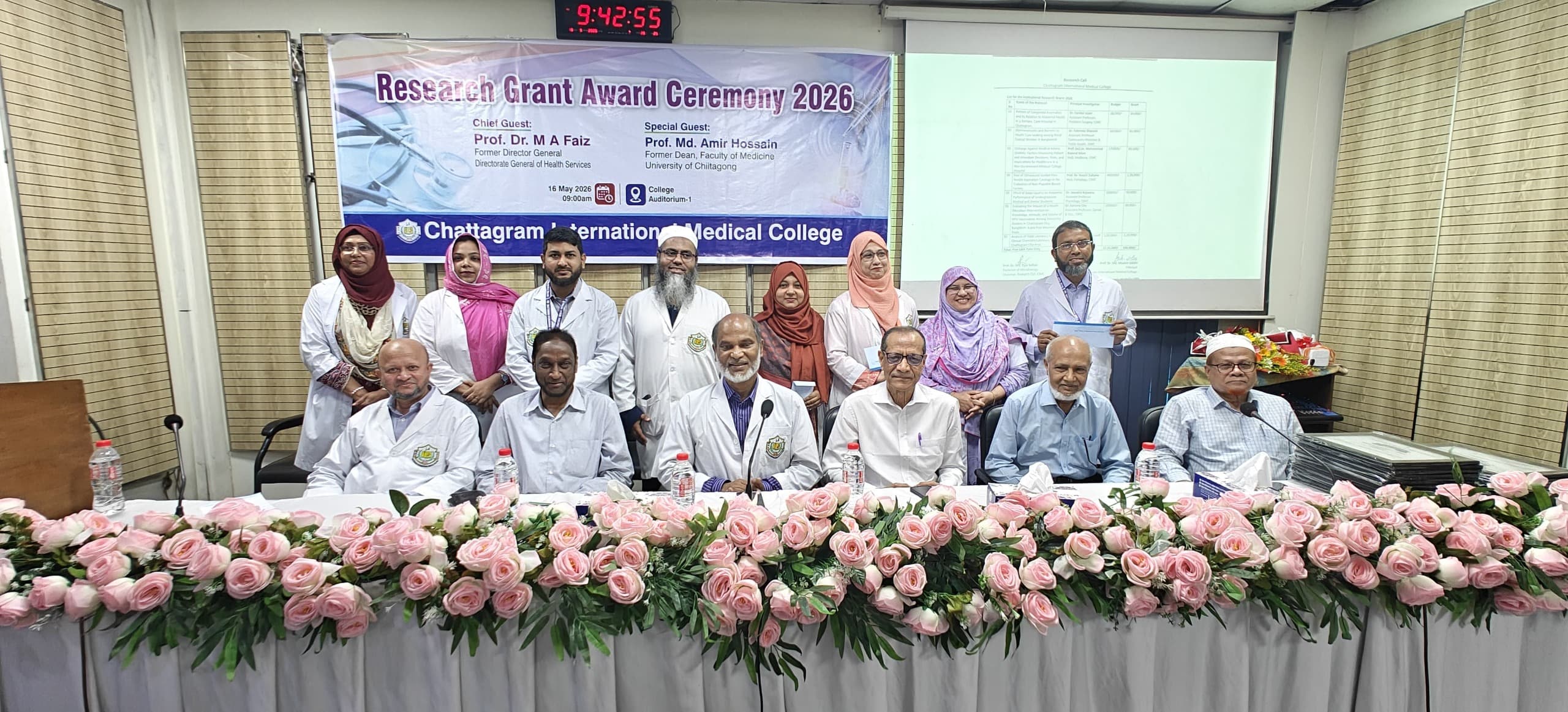 Research Grant Award Ceremony